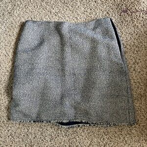 Banana Republic Blue and Gray Textured Pencil Skirt